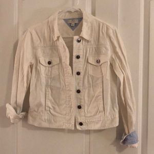 White jean jacket